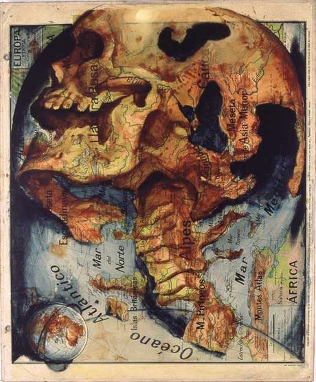 Fernando Vicente - des peintures sur les cartes qui unifient les pays.