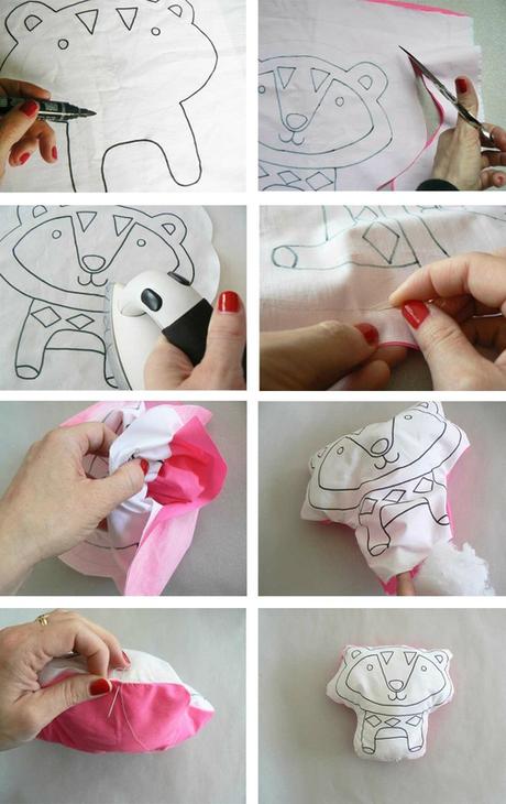 ★ DIY ★ Le coussin à colorier diy