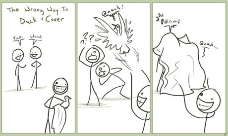 Duck and Cover – Quand les américains parodient leurs vieilles propagandes. duck-and-cover-litteraly