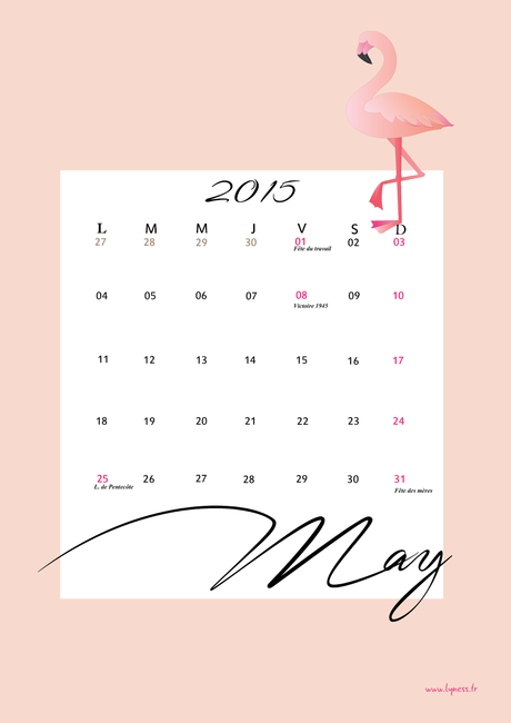 Joli mois de Mai (calendrier à télécharger)