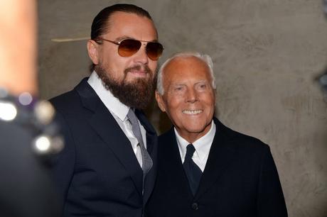 Giorgio Armani fête ses 40 ans de carrière en compagnie de ses amis à Milan...