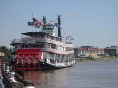 Le bateau Natchez amarré à la Nouvelle Orléans