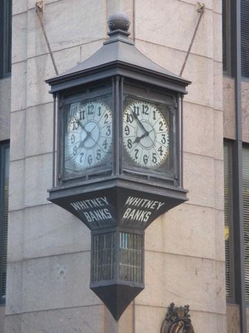 une horloge typique de la Nouvelle-Orléans