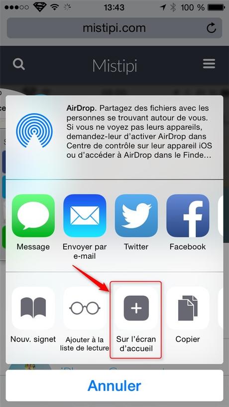 iPhone iOS : Comment ajouter un raccourci vers un site Web sur votre page d’accueil? iphone_raccourci_website_2
