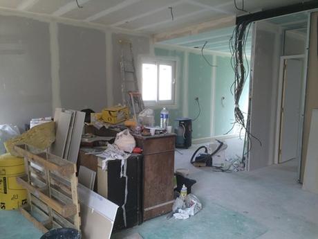 Second oeuvre : en cours ! séjour fin1