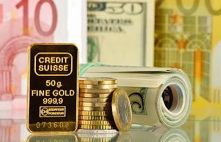 Devises mondiales: l'or, le Dollar et l'Euro