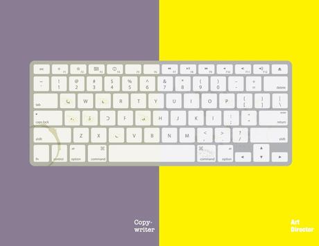 Concepteur rédacteur vs Directeur Artistique The keyboard.