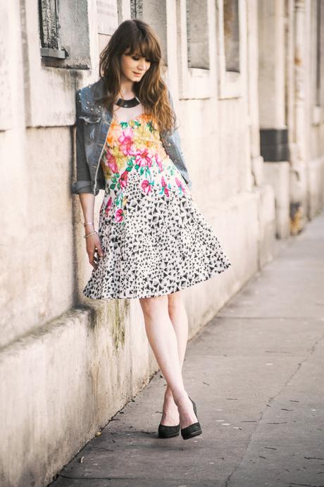 Geometric flowers look romantique