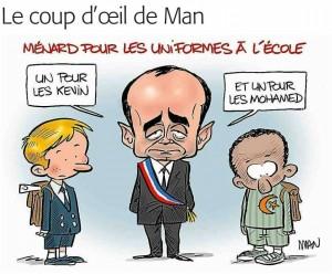 AFFAIRE MENARD: Les acteurs musulmans de la ville se réunissent ce soir à la grande mosquée de Béziers dessin de MAN