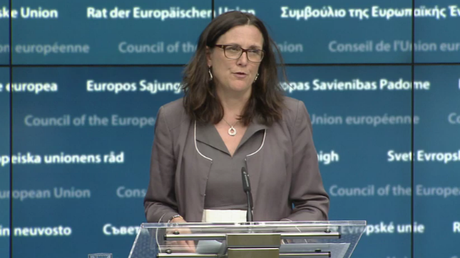 La commissaire au commerce Cecilia Malmström le 7 mai à Bruxelles.