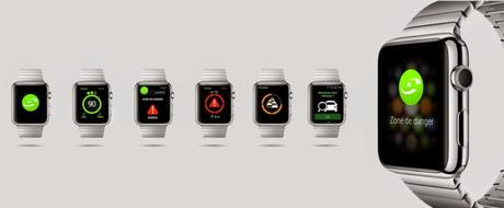 iCoyote s'affiche aussi sur l'Apple Watch
