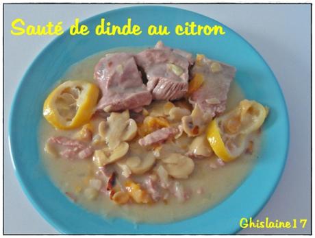 Sauté de dinde au citron