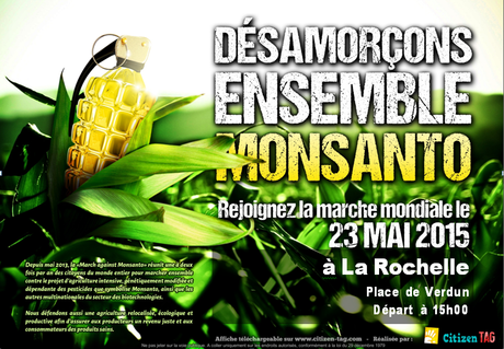 23 ème Marche mondiale contre Monsanto La Rochelle, Place de Verdun, 15 h