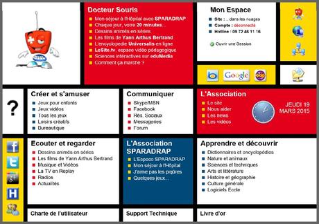 PÉDIATRIE: Des ordinateurs portables pour les enfants hospitalisés grâce à l’association Docteur Souris – CHRU Tours Ecran d’accueil du portail présentant les propositions ludoéducatives disponibles sur Docteur Souris.