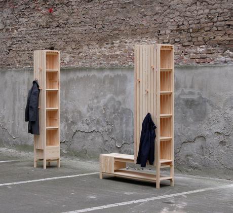 Meuble d’entrée Mixed-use freestanding units par Sebastian Erazo Fischer