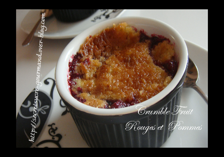 Crumble fruits rouges et pommes