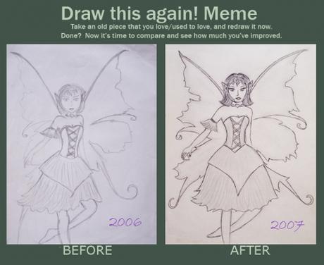 draw this again, draw, again, dessin, meme, fée, danseuse, dance, fairy