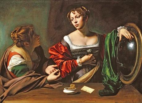 Caravaggio-Martha-and-Mary-Magdalene-1598,  Detroit Institute of Arts