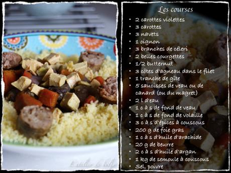 Coucous au foie gras parfumé à l’huile d’Argan Couscous au foie gras parfumé à l'huile d'Argan 2