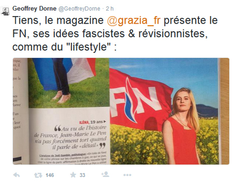 #FN : #Grazia fait la promotion du facho style #antifa