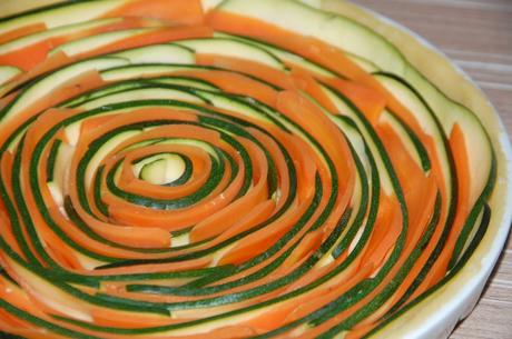 Tarte spirale courgette et carotte