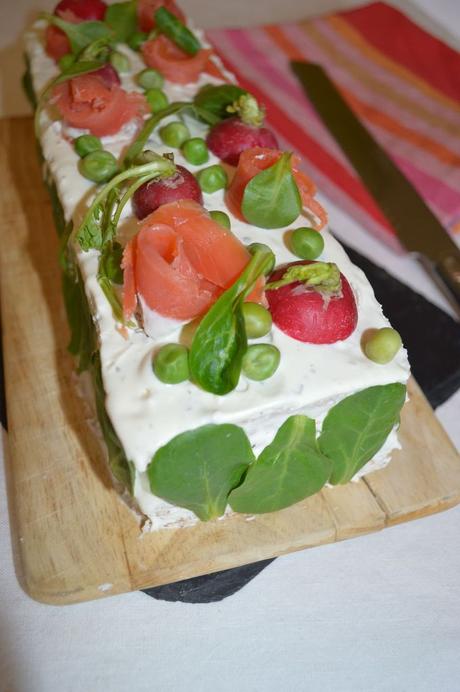 Sandwich-cake au saumon et livres Apéro de chef à gagner Sandwich-cake au saumon et livres Apéro de chef à gagner