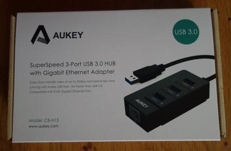 Avis sur le Hub 3 Ports USB 3 avec adaptateur de Gigabit Ethernet de AUKEY hub5