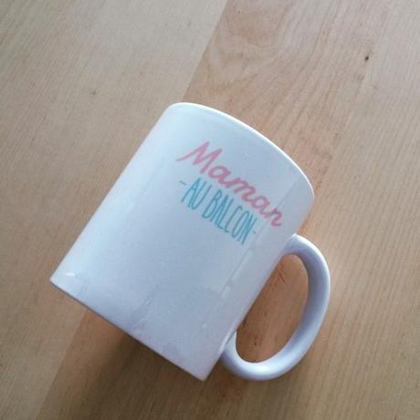 personnalisation de produits mug Maman au Balcon