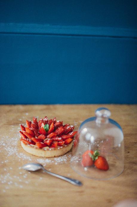 Tarte aux fraises / rhum-coco