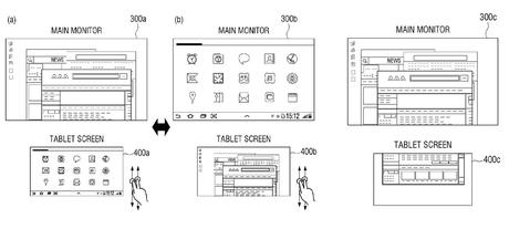 Un brevet de Samsung suggère un téléphone pouvant se transformer en ordinateur portable Un aperçu de l'interface, tiré du brevet en question (Image : The Verge).