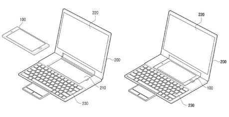 Un brevet de Samsung suggère un téléphone pouvant se transformer en ordinateur portable Un brevet de Samsung suggère un téléphone pouvant se transformer en ordinateur portable