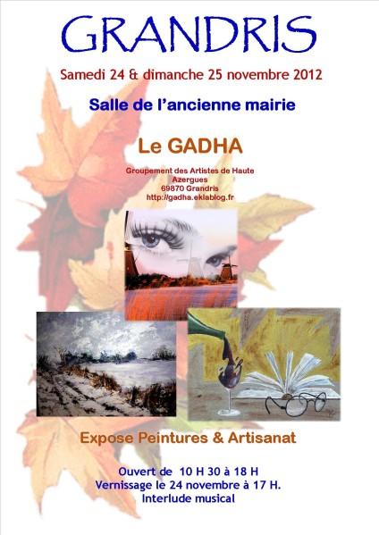 Expo annuelle de Grandris les 24 et 25 novembre Expo annuelle de Grandris les 24 et 25 novembre