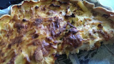 Une quiche thon / poireaux Tarte poireaux thon