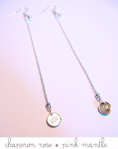 Boucles d'oreilles pièces de Lego, 10/10 Boucles d'oreilles pièces de Lego, 10/10