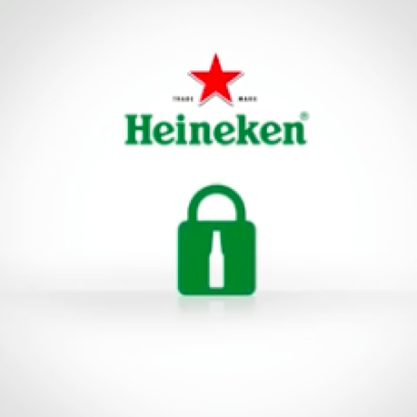 #Heineken crée une serrure qui se déverrouille avec une bière !