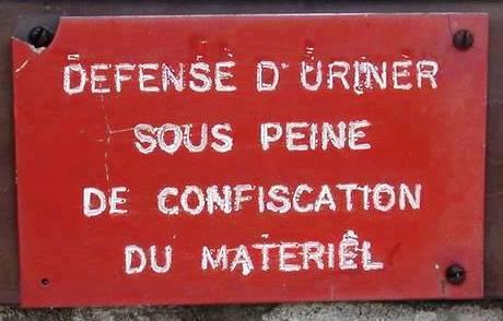 Pisser sur la voie publique : jusqu’à 450 € d'amende Pisser sur la voie publique : jusqu’à 450 € d'amende