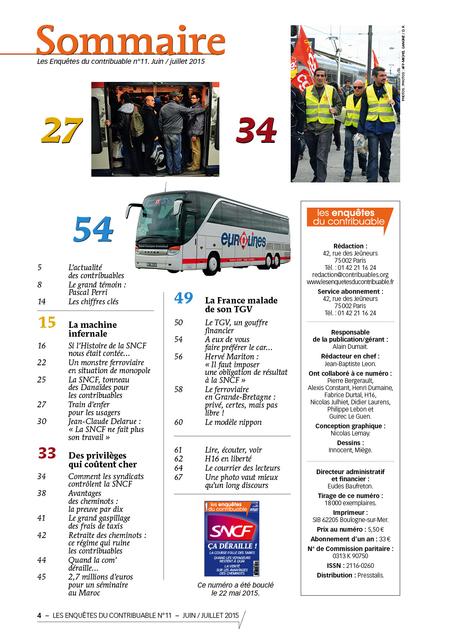 Sommaire SNCF Enquêtes du contribuable juin 2015 (1)