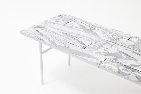 Alcantara wood mobilier en alcantara roulé par Nendo Alcantara wood mobilier en alcantara roulé par Nendo