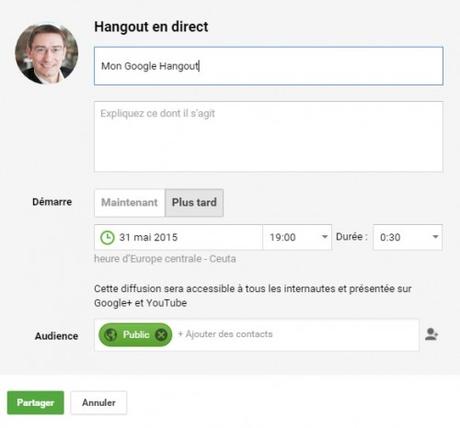 Comment organiser et réussir un Web Séminaire – Partie 1 google hangout