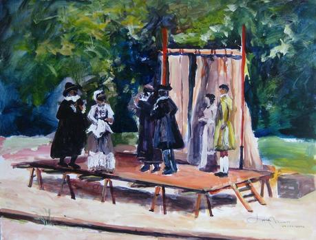 Peinture : Rétrospective de la peintre brésilienne Lucia Mamos-Moreaux Perf Lucia Mois Molière Affiche juin-2015