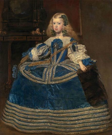 Infante marguerite en bleu