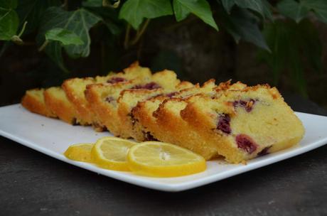 Cake fondant citron framboises