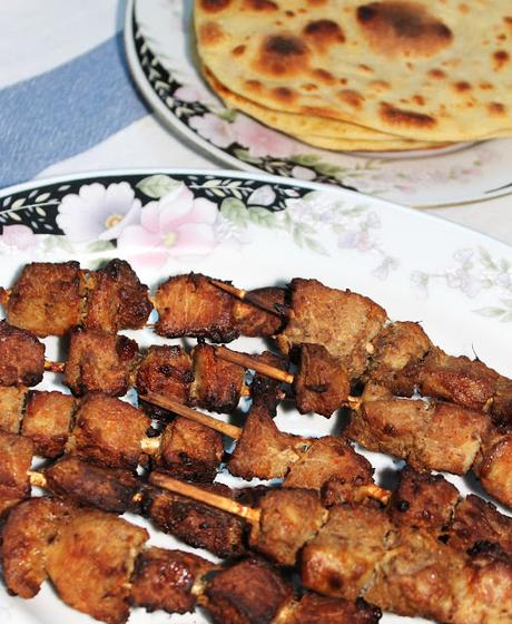 « Porc tikka » (Brochettes de porc aux épices indiennes)