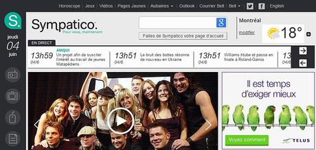 Le portail Sympatico.ca se dévoile avec un tout nouveau look Le portail Sympatico.ca se dévoile avec un tout nouveau look