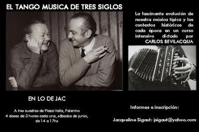 El Tango música de tres siglos chez Jac les samedis de juin [à l'affiche]