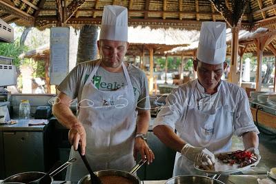Bali, 1ère étape: Sauce piment et sauce curry