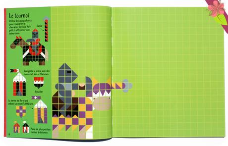 Mosaïques en autocollants : Les châteaux forts - Usborne Mosaïques en autocollants : Les châteaux forts - Usborne