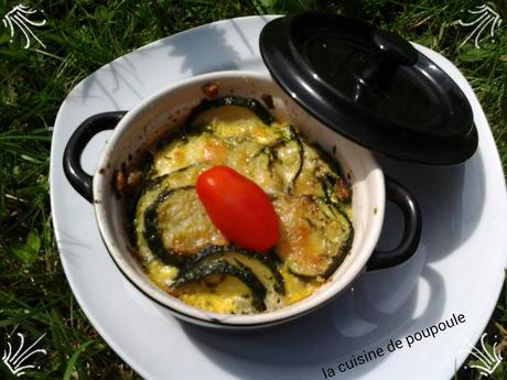 GGratin de courgette à l'ail et persil au thermomix ou sans