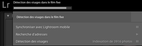 Lightroom : la detection des visages 2 - Photopassion - Visage Lightroom - lancement detection