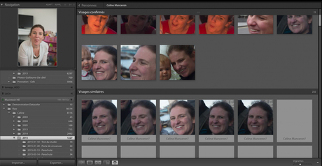 Lightroom : la detection des visages 9 - Photopassion - Visage Lightroom - Visage similaire Celine Manceron